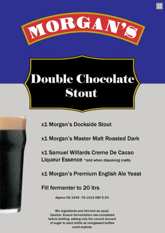 Morgan's Double Choc Stout Style Recipe Pack