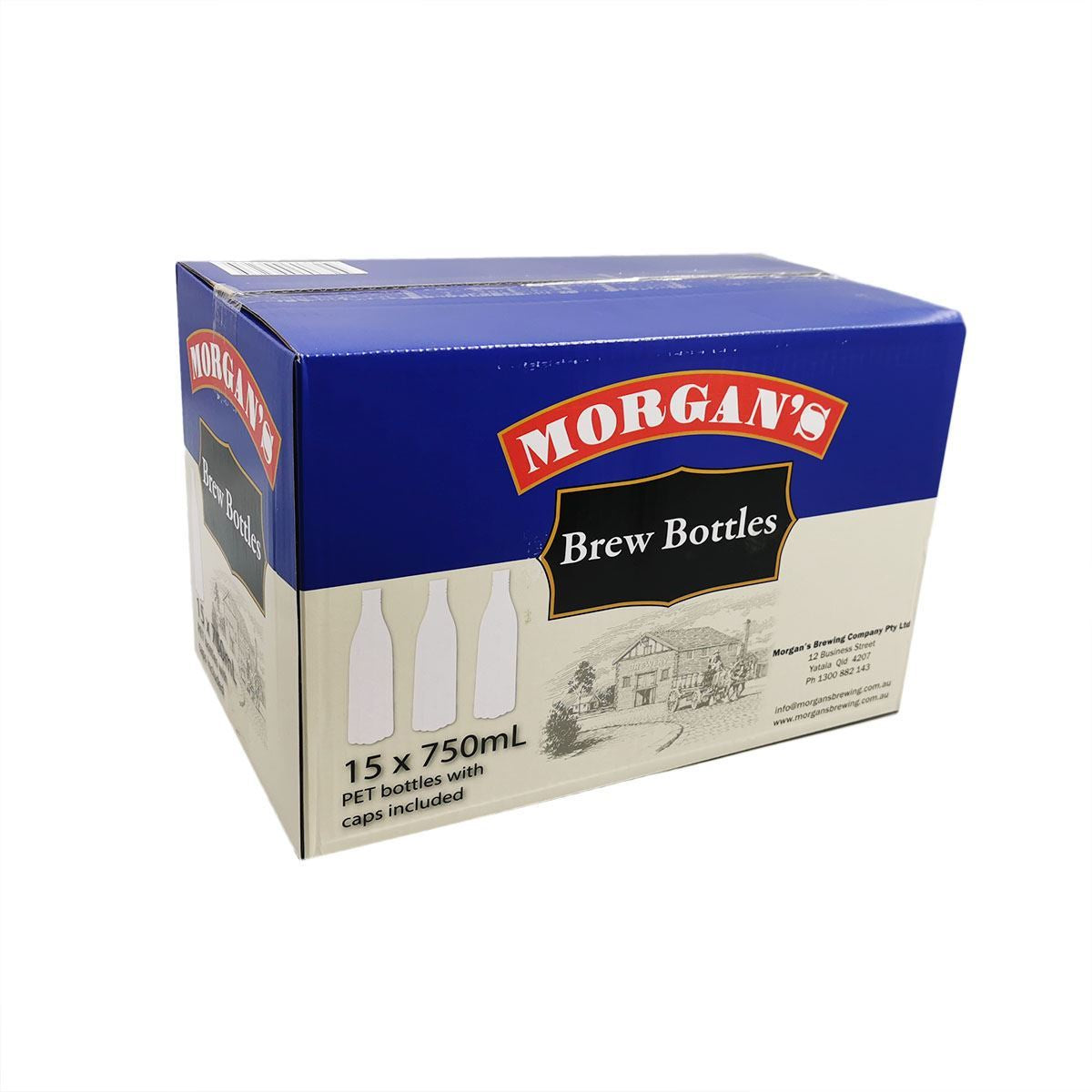 Morgan's PET Bottles 750ml (ctn of 15) Inc. Caps