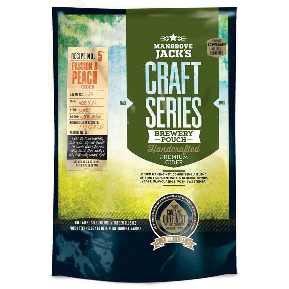 MJ Craft Series Passion & Peach Cider Craft 2.4kg  10525