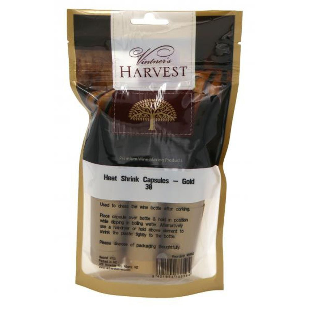Vintner's Harvest Heat Shrink Capsules  Gold x30 45462