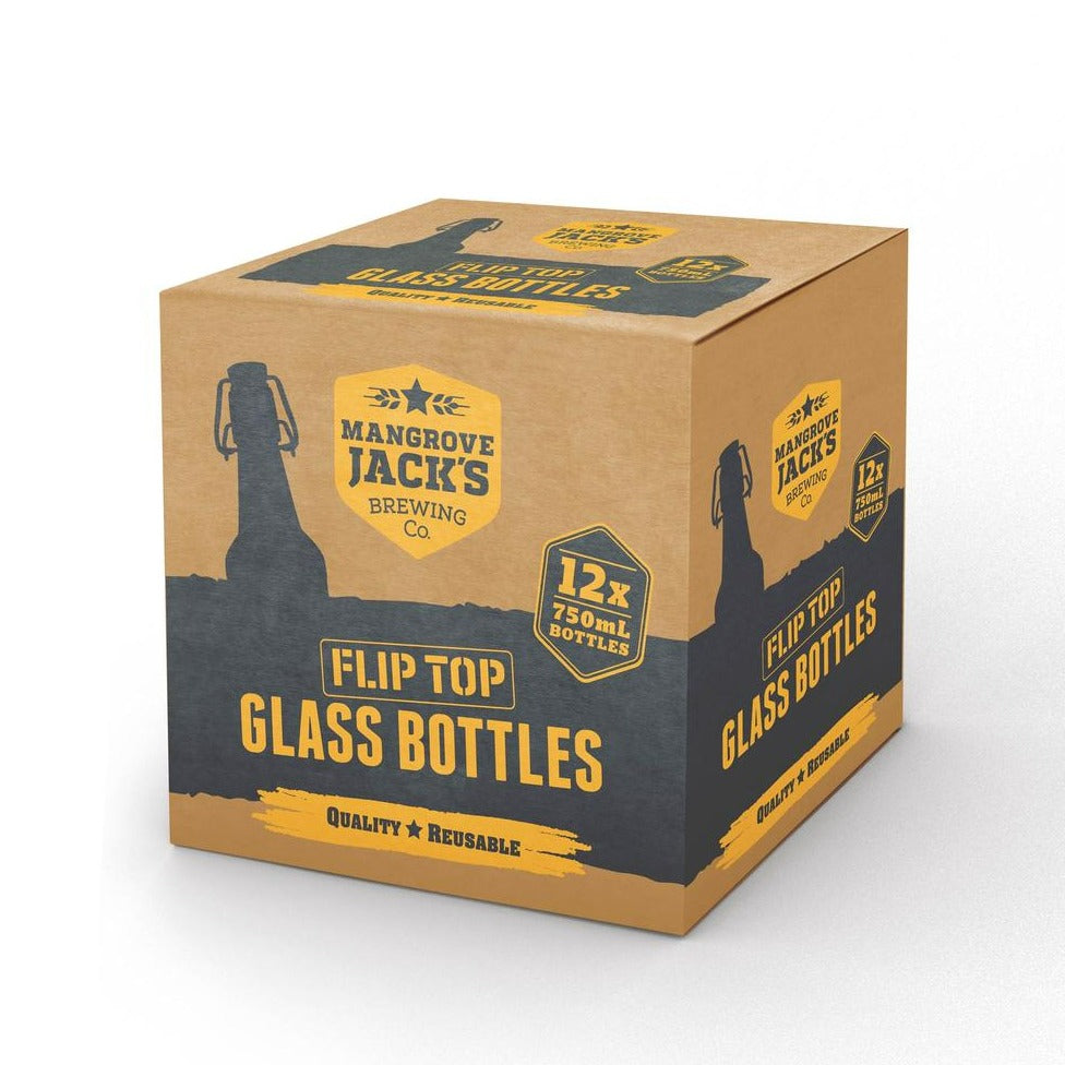 MJ Amber Flip Top Bottle 750ml x 12 55361