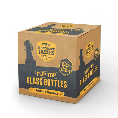 MJ Amber Flip Top Bottle 750ml x 12 55361