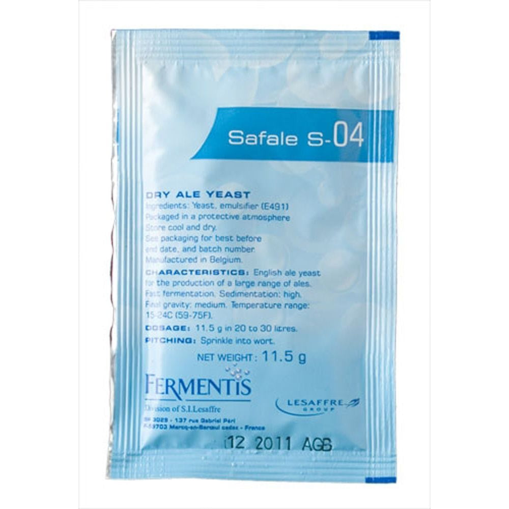 Safale S-04 Yeast 11.5g  40711