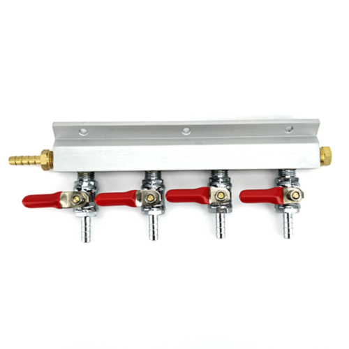 Manifold (1/4" thread, 6mm Barb) 4 Way KL02578