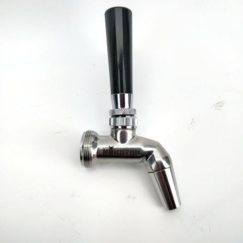 Nukatap Black Plastic Tap Handle - Long Slender Type KL01359
