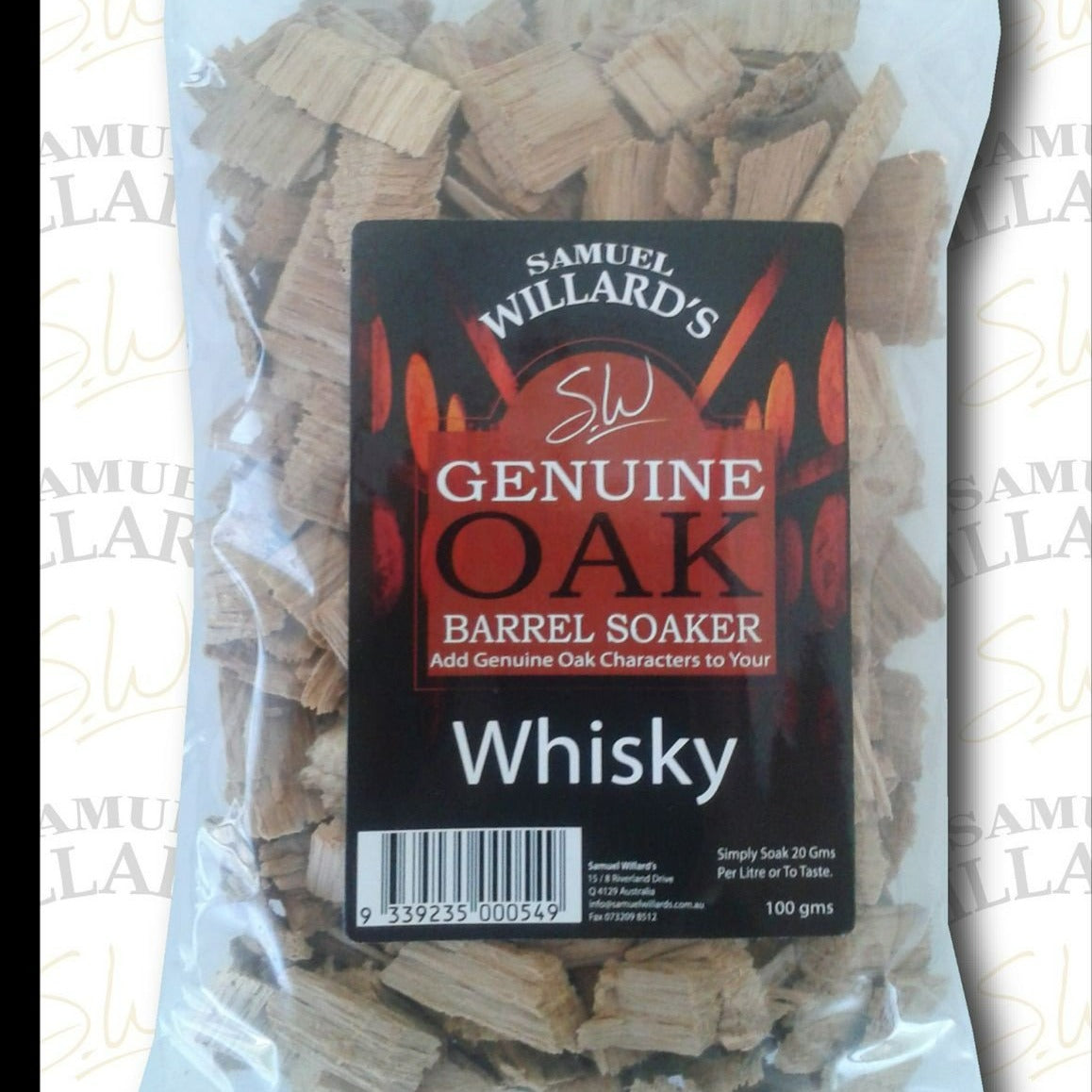 Samuel Willards Barrel Soakers Whisky 100g