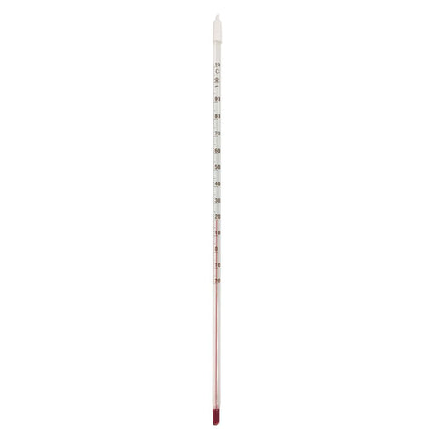 Glass stem thermometer 300mm long -20 to 110C  55374