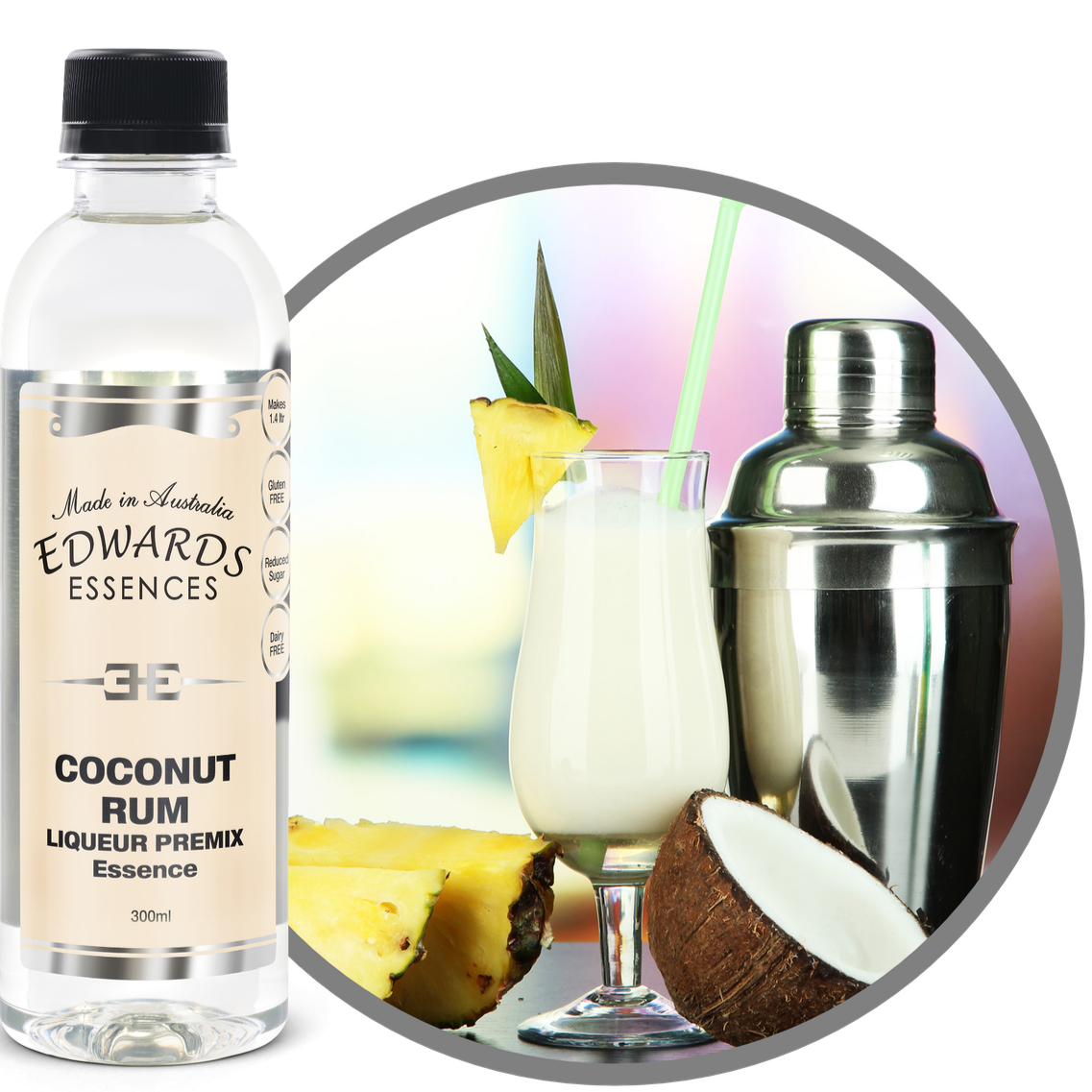 Edwards Essences Coconut Rum Premix 300ml