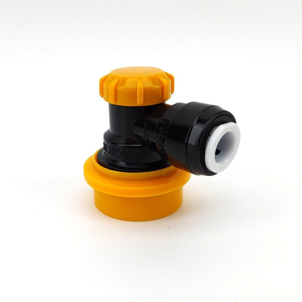 Duotight 8mm (5/16) x Ball Lock Disconnect - (Black + Yellow Liquid)KL20749