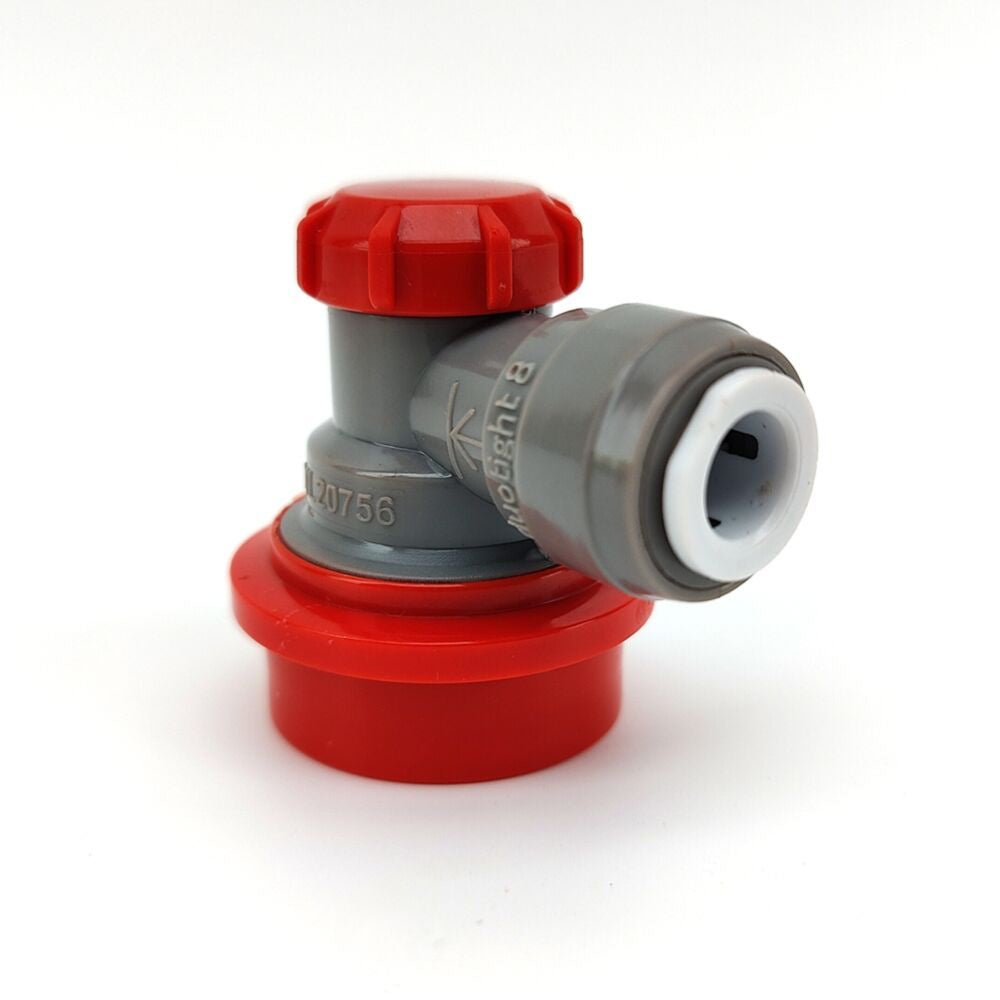 Duotight 8mm x Ball Lock Disconnect (Grey + Red Gas) KL20756