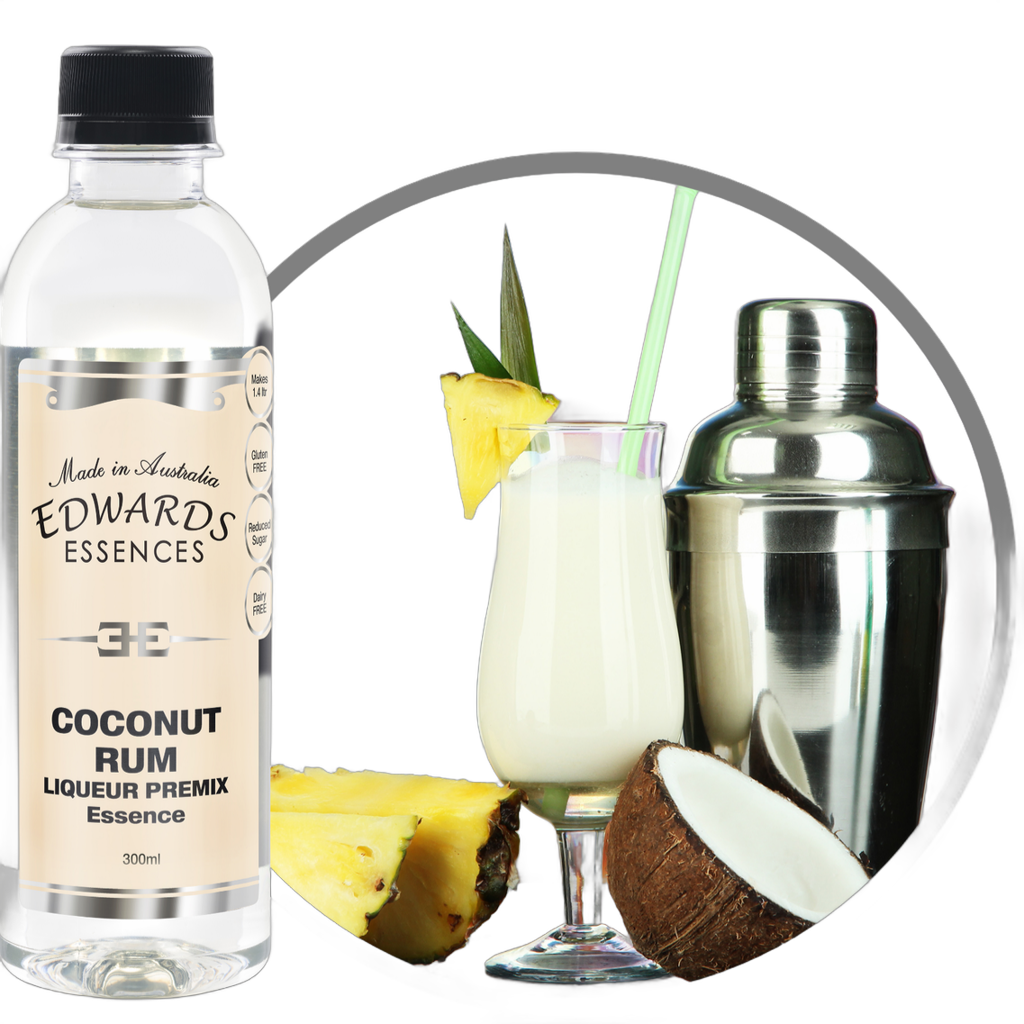 Edwards Essences Coconut Rum Premix 300ml