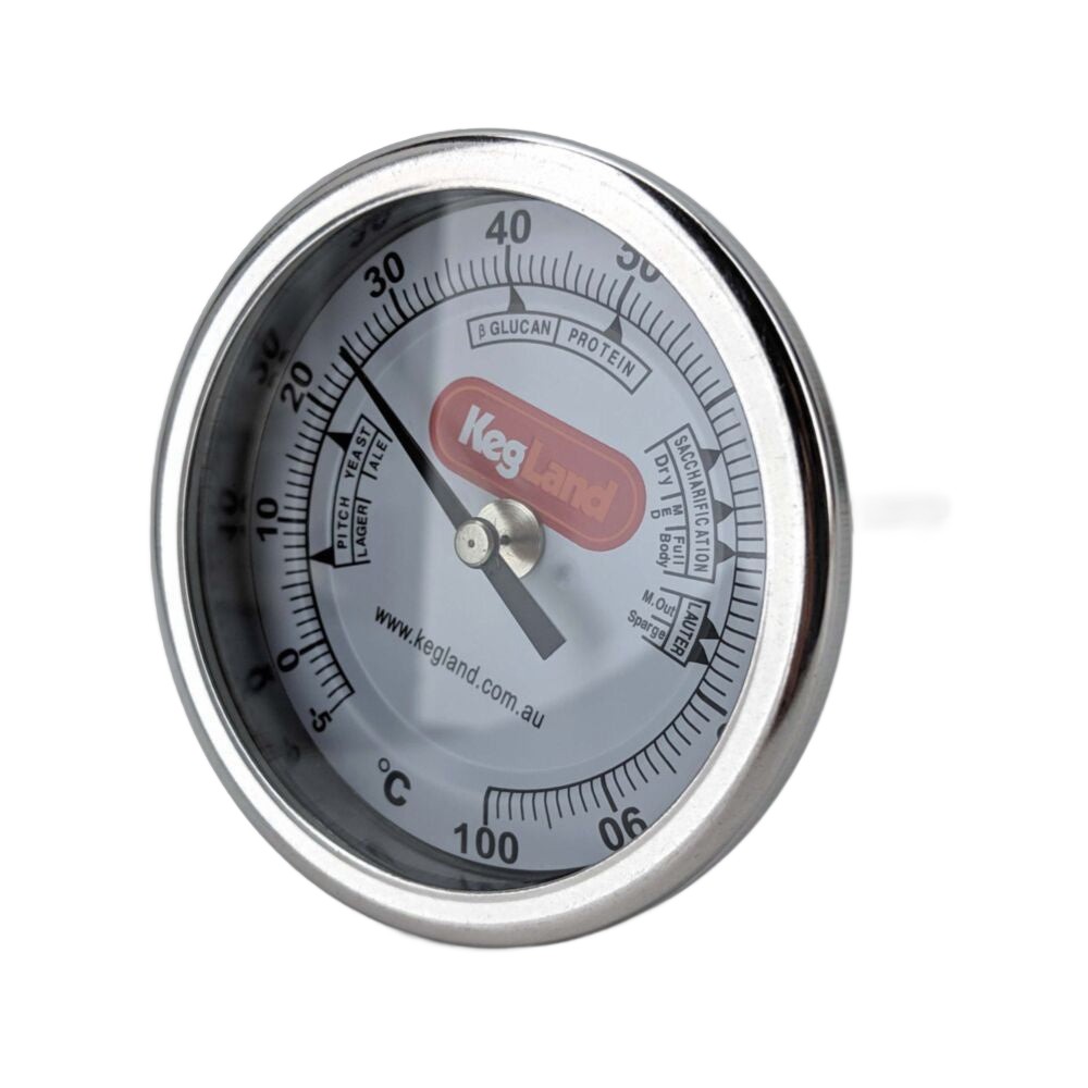 Thermometer BI-Metal 3" Dial 132mm Long Stem KL01915
